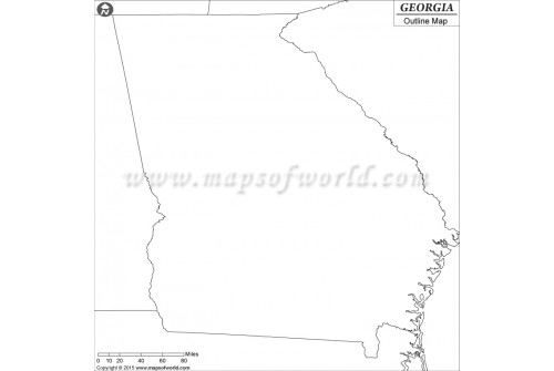 Georgia Outline Map