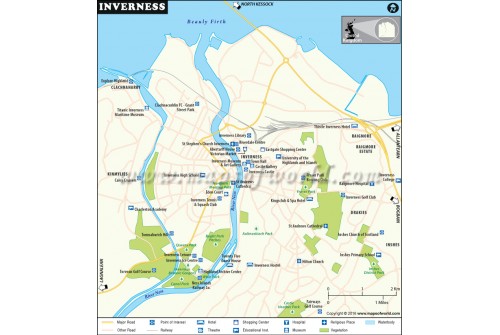 Inverness City Map