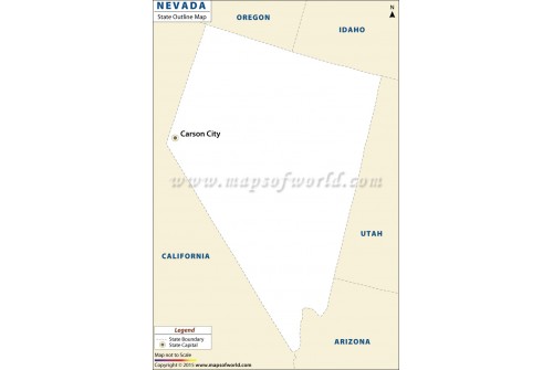 Nevada Outline Map