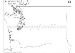 Washington Outline Map - Digital File