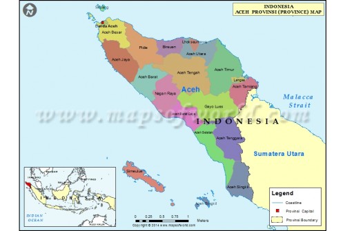 Aceh Province Map