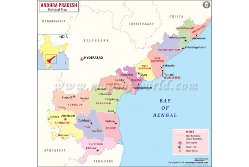 Andhra Pradesh District Map