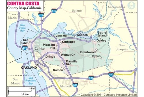 Contra Costa County Map