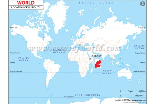 Djibouti Location Map