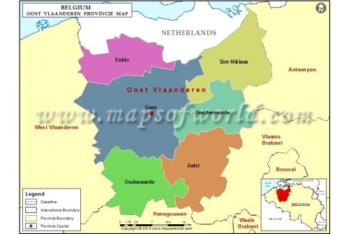 East Flanders Map