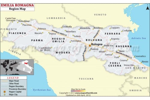 Emilia-Romagna Map