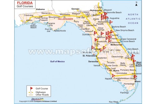 Florida Golf Courses Map