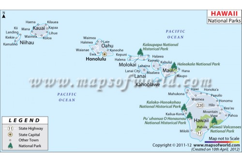 Hawaii National Parks Map