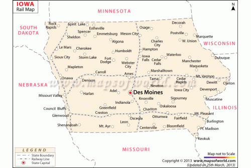 Iowa Rail Map