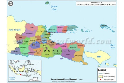 Jawa Timur Map