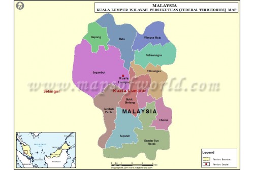 Kuala Lumpur State Map