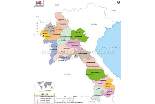 Laos Political Map