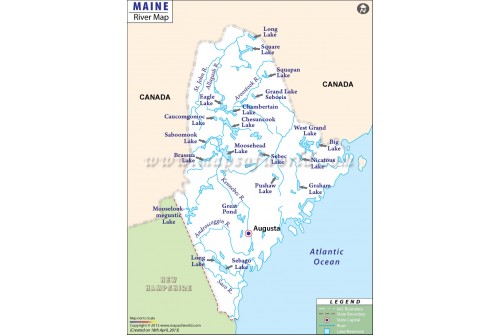 Maine River Map