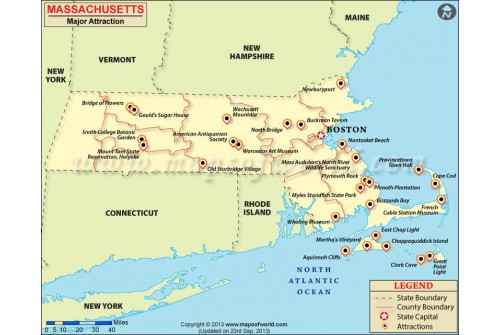Massachusetts Major Attractions