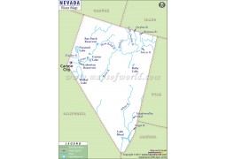 Nevada River Map - Digital File