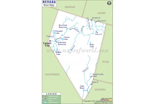 Nevada River Map