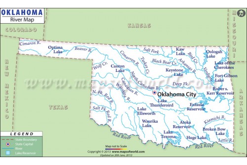 Oklahoma River Map