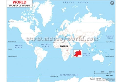 Rwanda Location Map