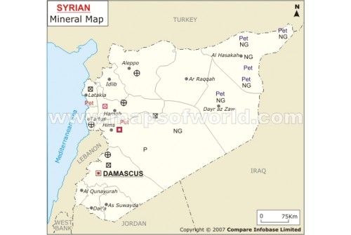 Syria Mineral Map