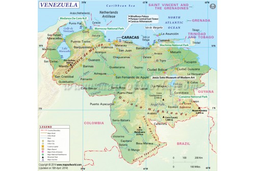 Venezuela Map 