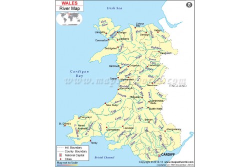 Wales River Map