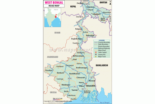 West Bengal Road Map