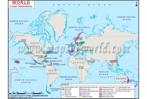 World Holiday Cruise Map