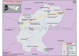Pyeongchang Map - Digital File