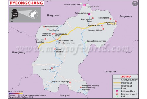 Pyeongchang Map