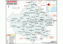 Rajasthan Railway Map - Digital File