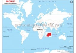 Rwanda Location Map - Digital File