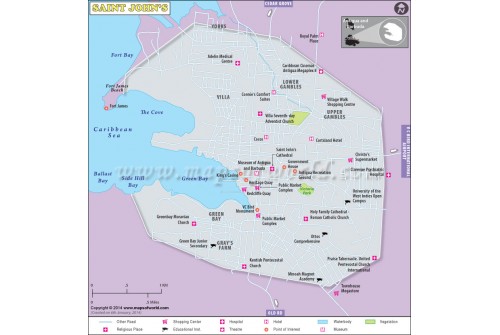 Saint John's City Map