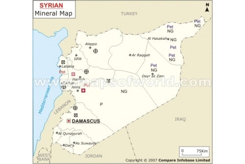 Syria Mineral Map