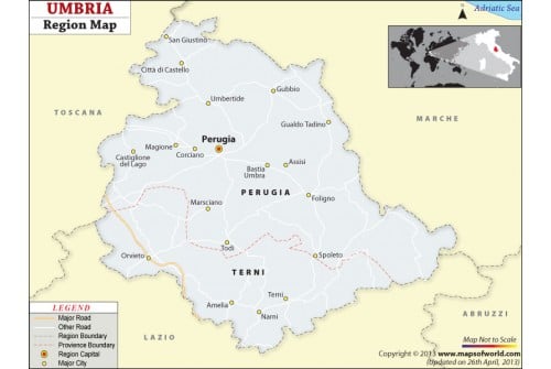 Umbria Region Map