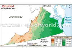 Virginia Topographic Map - Digital File