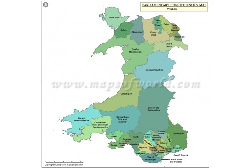 Welsh Parliamentary Constituency Map
