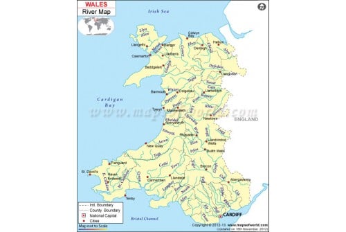 Wales River Map